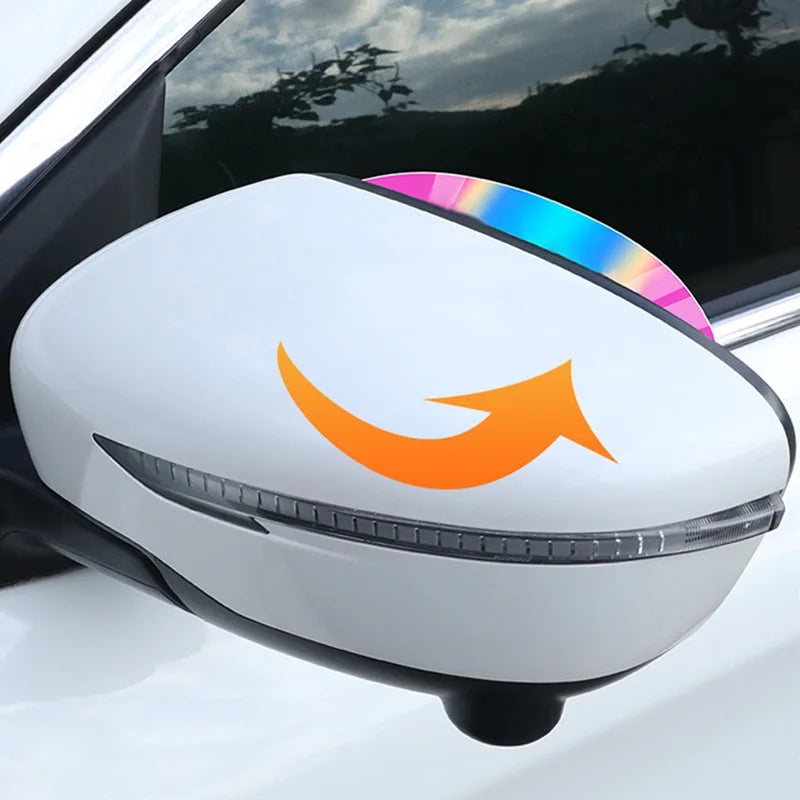 SEAMETAL 2pcs Car Rearview Mirror Rain Eyebrow Rain Cover Transparent Multicolour Rear View Side Mirror Rain Eyebrow Shield