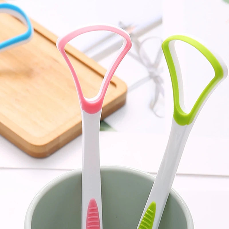 Tongue Scraper,Tongue Cleaner Helps Fight Bad Breath Healthy Oral Hygiene Brush