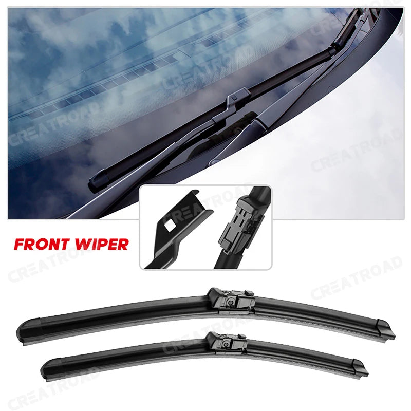 Wiper LHD Front & Rear Wiper Blades Set For Peugeot 208 2012 - 2018 Windshield Windscreen Window Brushes 26"+16"+14"