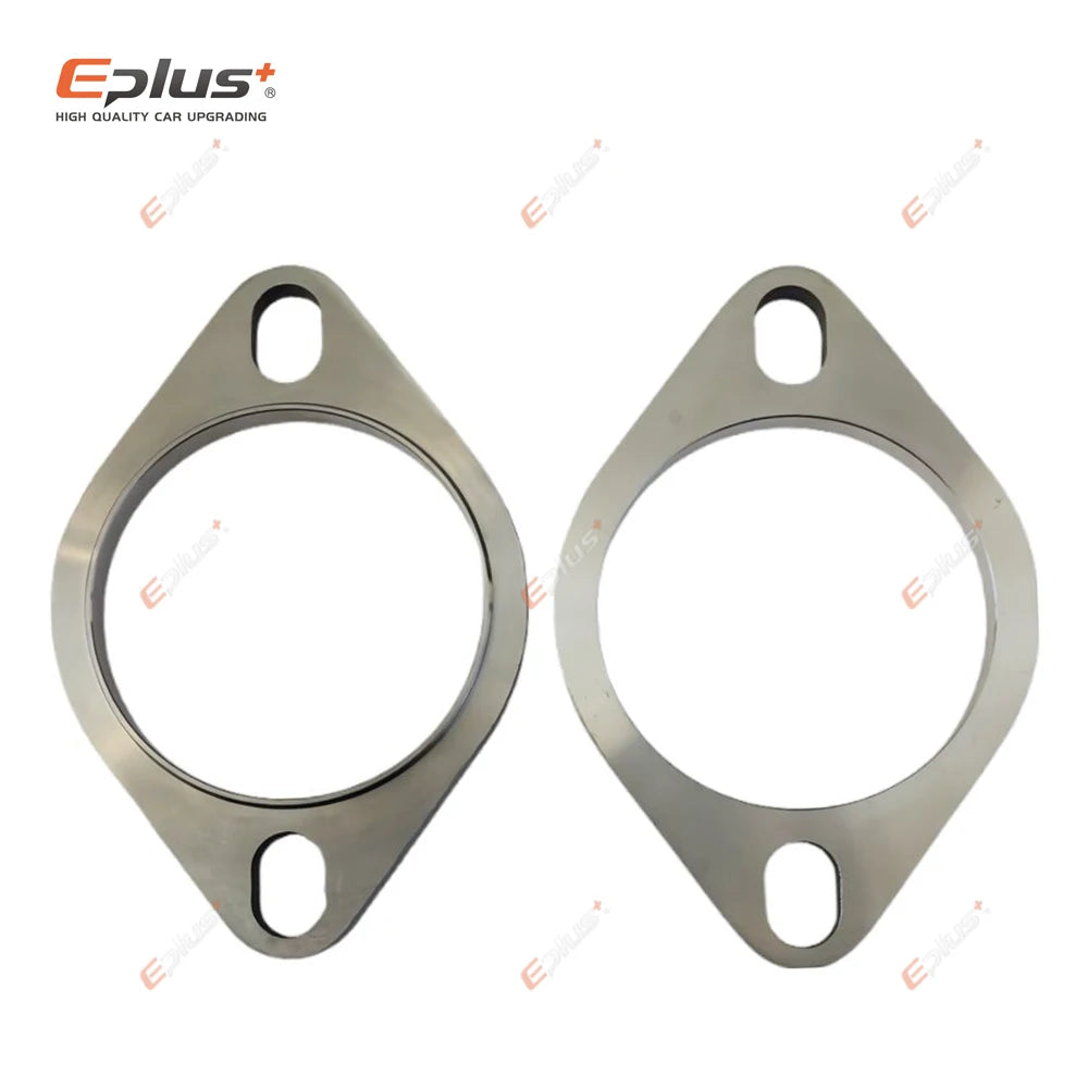 Eplus Car Motorcycle Exhaust pipe Muffler Flange Joint Kit Universal 2 Holes 304 Stainless Steel 51MM 63MM 76MM